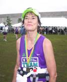 Joan just after the finish