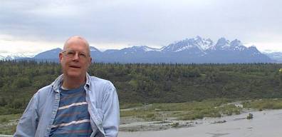 Steve, in front of Mt. McKinley